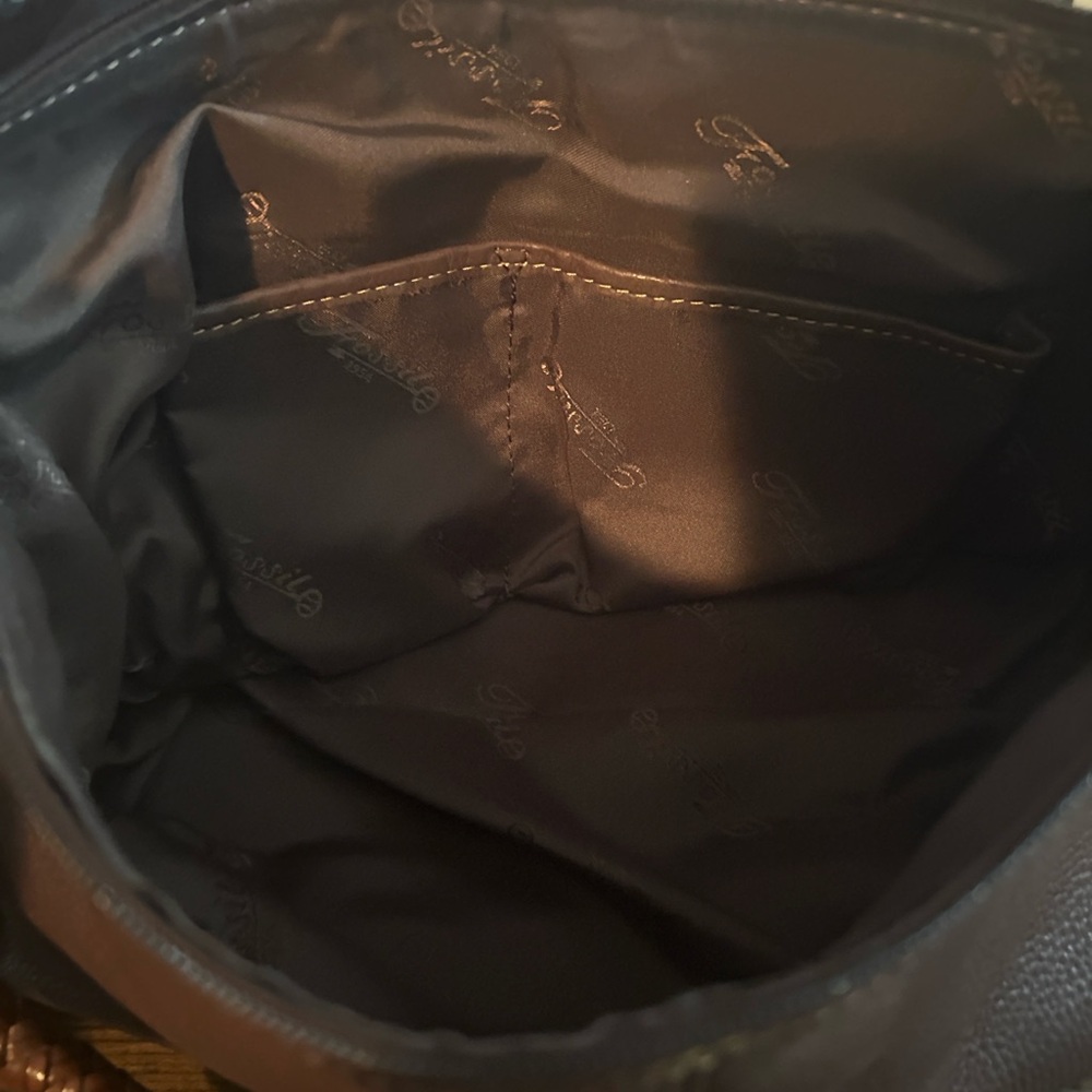 Fossil Chocolate Brown Leather Shoulder Bag - Picture 3 of 4